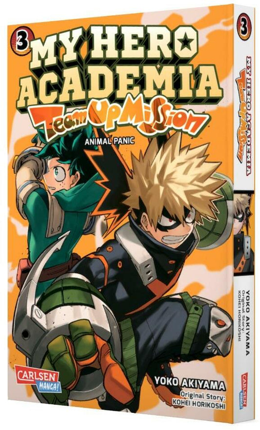 Carlsen My Hero Academia - Team Up Mission 3 (Deutsch, 2022, Yoko Akiyama, Antje Bockel, Kohei Horikoshi)