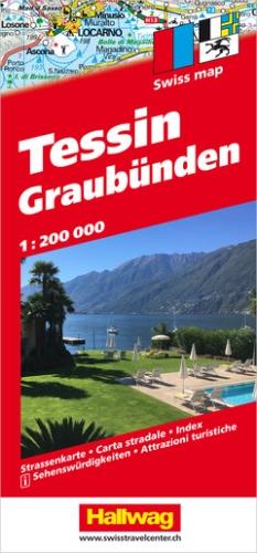Hallwag Kümmerly+Frey Tessin Graubünden 1:200 000
