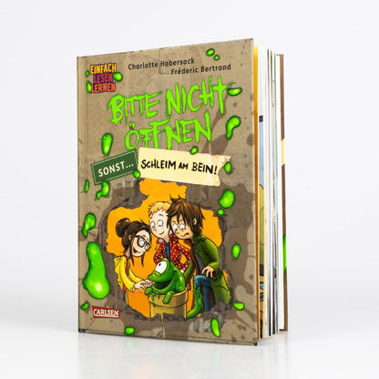 Carlsen Bitte nicht öffnen, sonst ... 2: Schleim am Bein! (Deutsch, 2024, Charlotte Habersack, Fréderic Bertrand)