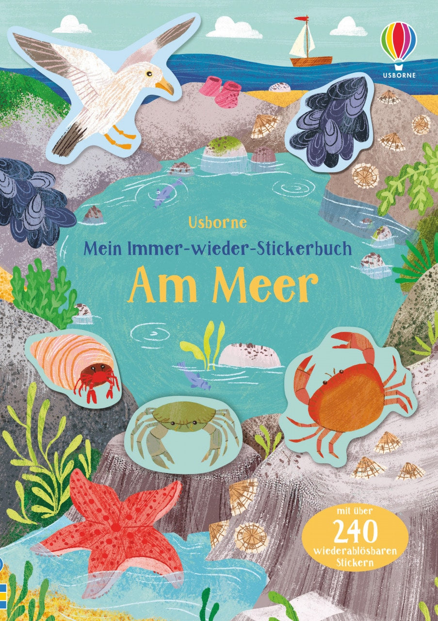 Usborne Publishing Mein Immer-wieder-Stickerbuch: Am Meer (Deutsch, 2022, Jessica Greenwell, Stephanie Fizer Coleman)