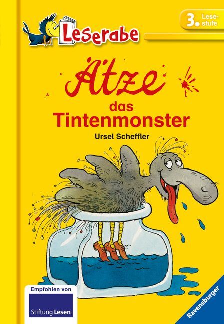 Leserabe Schulausgabe in Broschur - Ätze, das Tintenmonster (Ursel Scheffler)