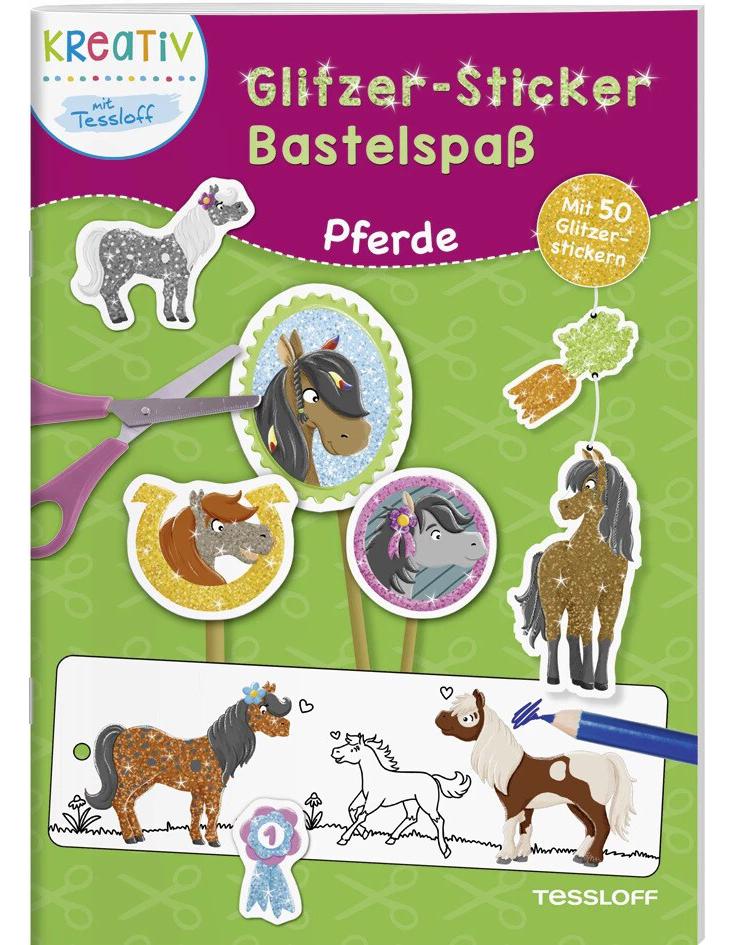Tessloff Glitzer-Sticker Bastelspaß.Pferde