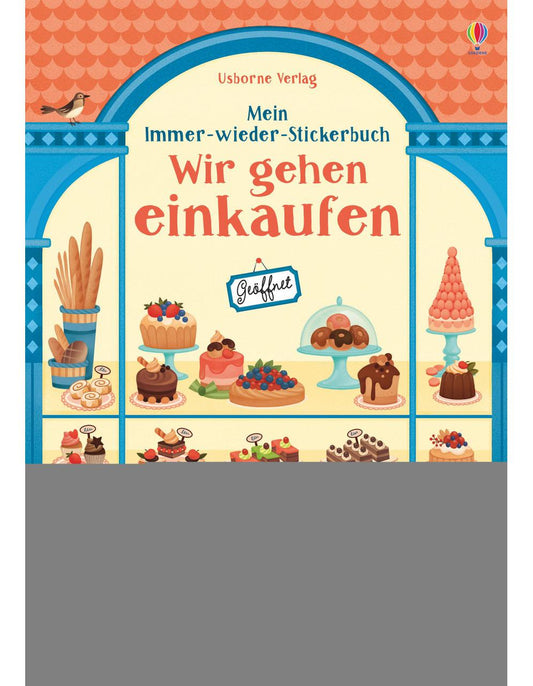 Usborne Publishing Mein Immer-wieder-Stickerbuch: Wir gehen einkaufen