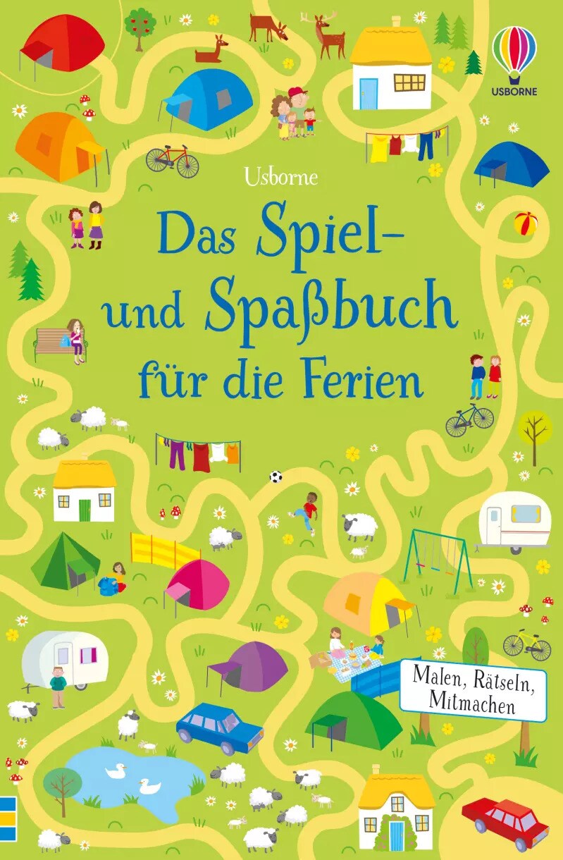 Usborne Publishing Das Spiel- und Spaßbuch für die Ferien (Deutsch, 2023)