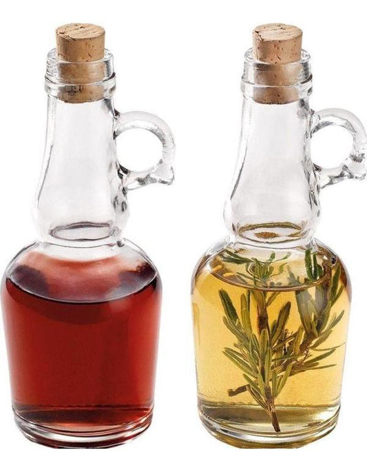 Excellent Houseware Öl & Essig Set aus Glas (250 ml)