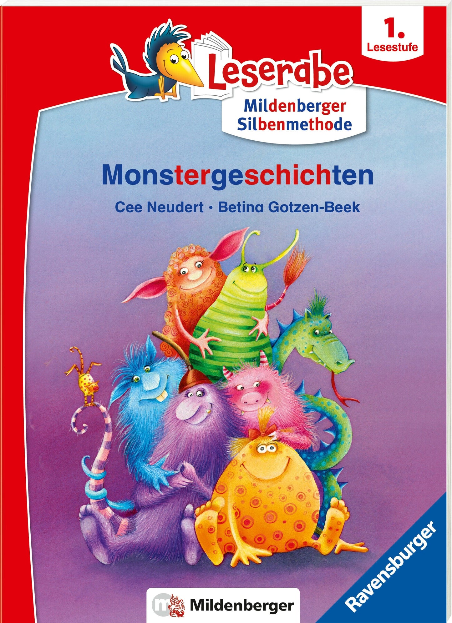 Ravensburger Leserabe mit Mildenberger-Silbenmethode: Monstergeschichten (Deutsch, 2024, Cee Neudert, Betina Gotzen-Beek)