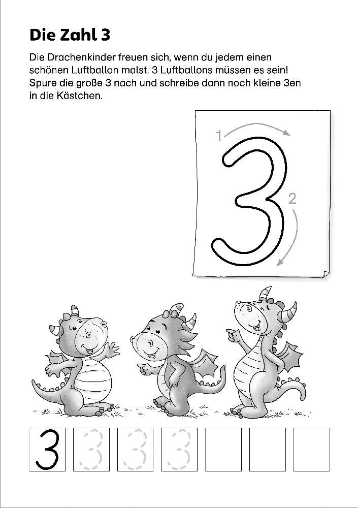 Tessloff LERNSTERN. Mein drachenstarker Vorschulblock. Erste Zahlen (Deutsch, 2021, Julia Meyer)