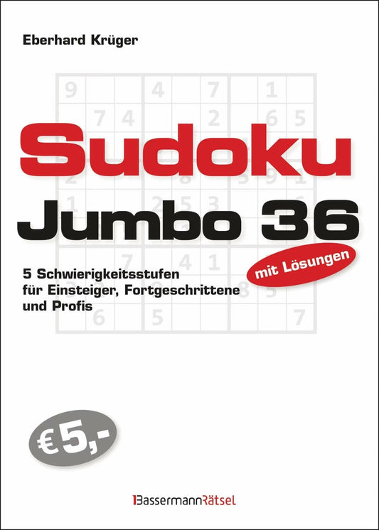 Bassermann Sudokujumbo 36 (Deutsch, 2023, Eberhard Krüger)