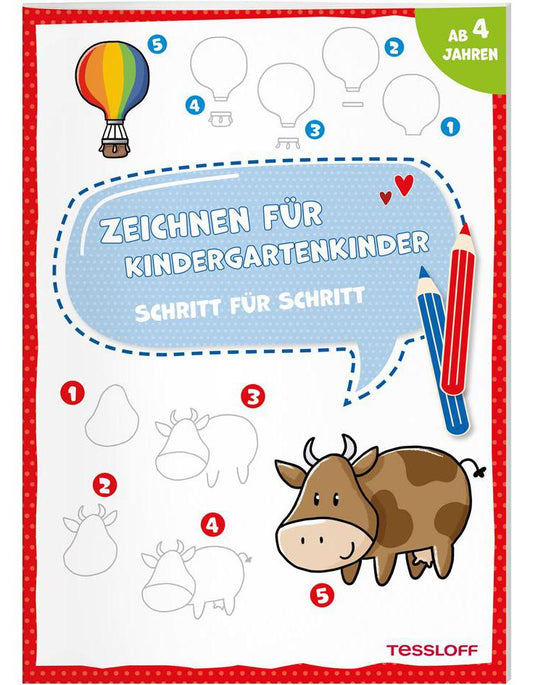 Tessloff Zeichnen für Kindergartenkinder. Schritt für Schritt (Deutsch, 2022)