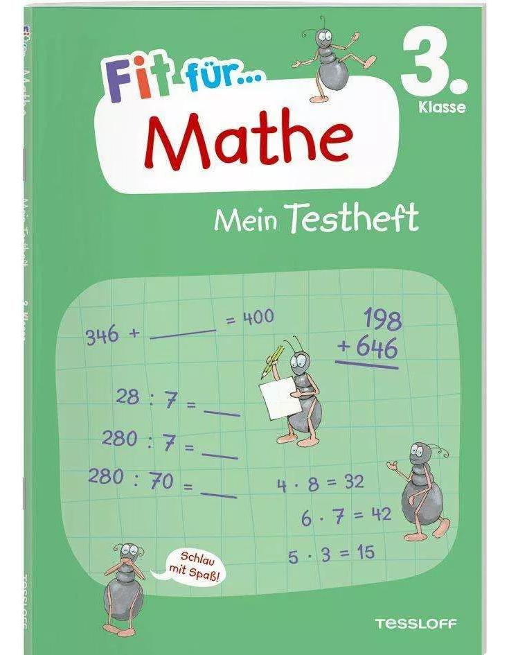 Tessloff Fit für Mathe 3. Klasse. Mein Testheft (Deutsch, 2023, Guido Wandrey, Julia Meyer)