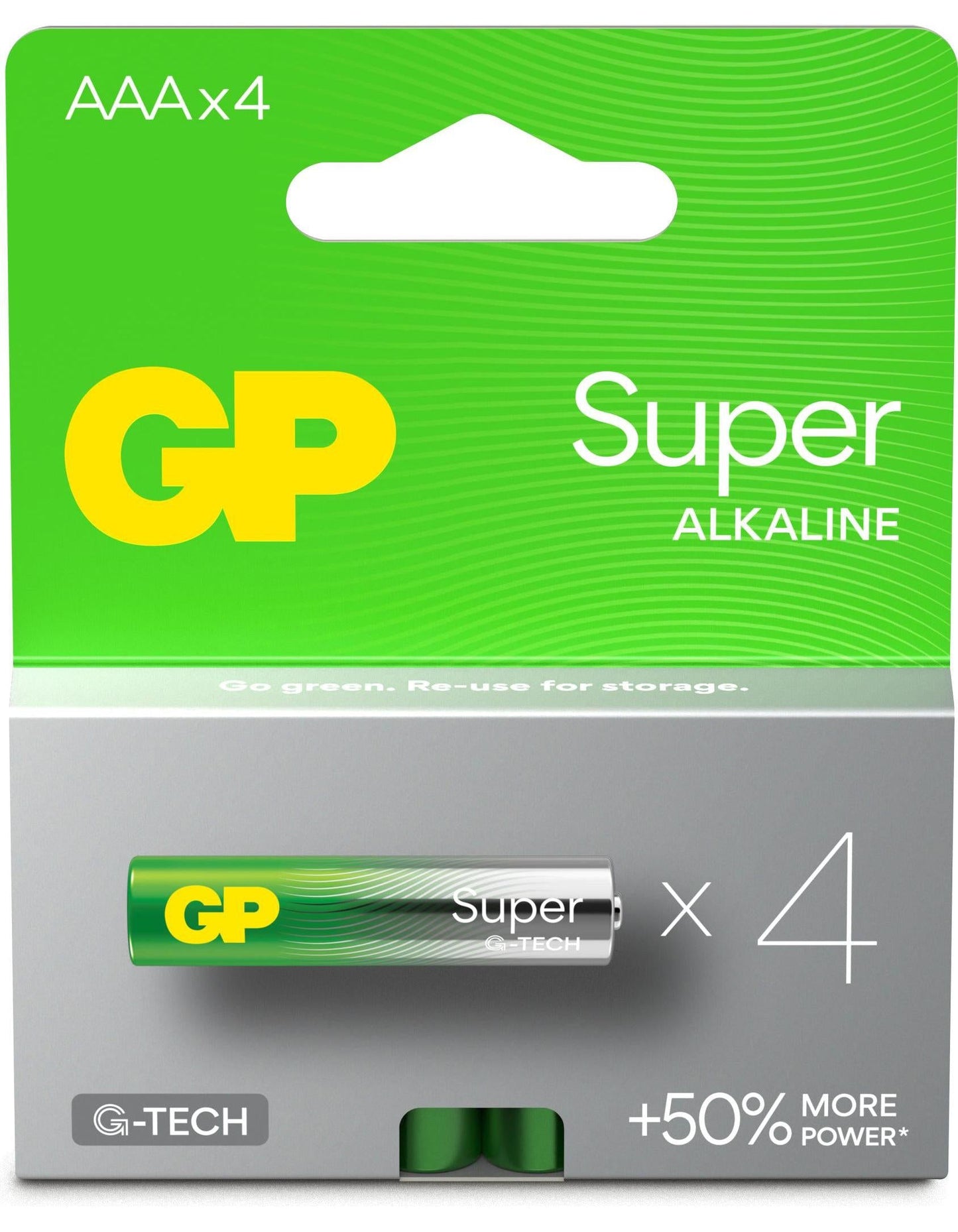GP Batterien Alkaline AAA, 4er-Pack