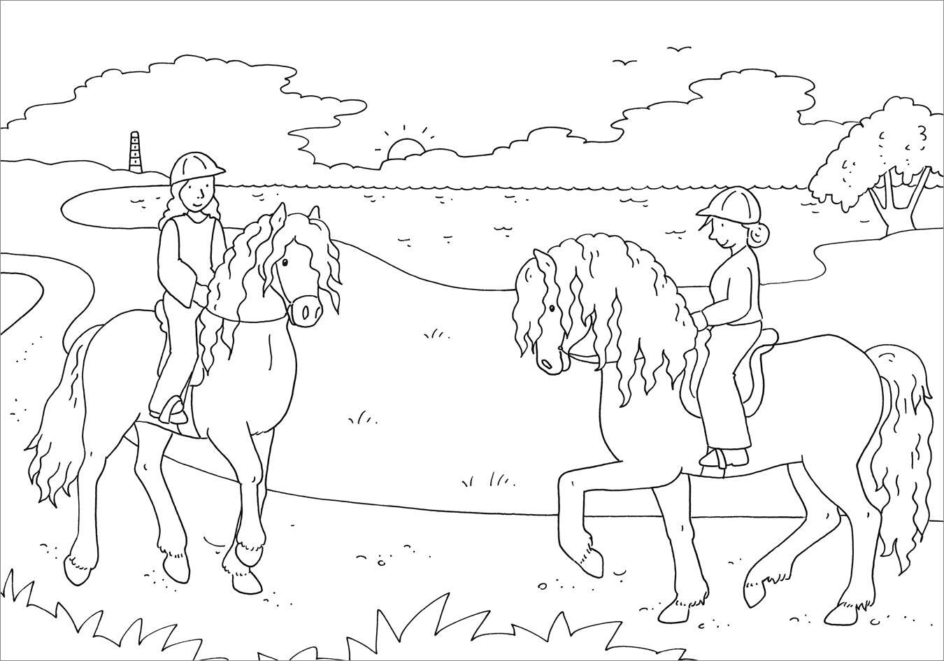 Tessloff Metallic-Sticker Malbuch. Pferde