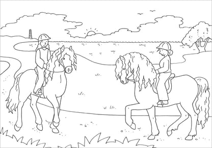 Tessloff Metallic-Sticker Malbuch. Pferde