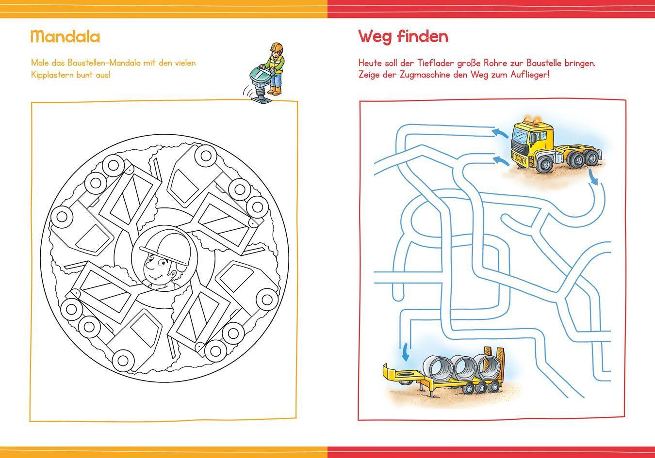 Tessloff Malen und Rätseln für Kindergartenkinder. Baustelle (Deutsch, 2021, Stefan Lohr)