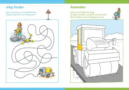 Tessloff Malen und Rätseln für Kindergartenkinder. Baustelle (Deutsch, 2021, Stefan Lohr)