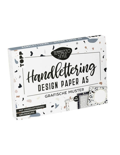 Handlettering Design Paper Block Terrazz