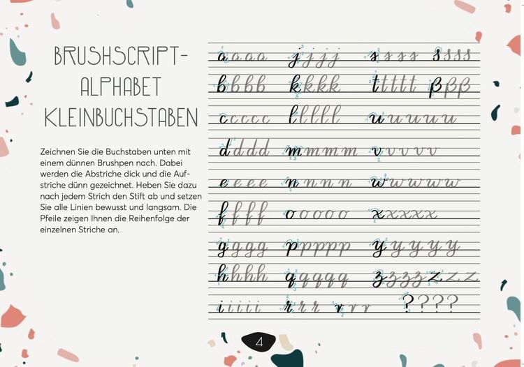 Handlettering Design Paper Block Terrazz