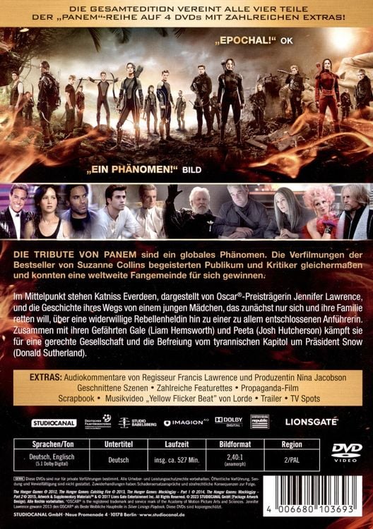 Studiocanal Die Tribute von Panem Gesamtedition