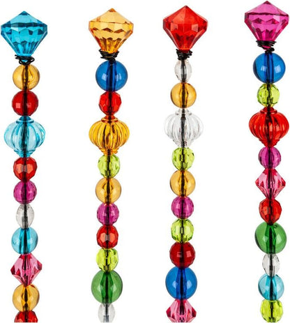 Gartenstecker "Bunter Perlenzauber" 4er-Set