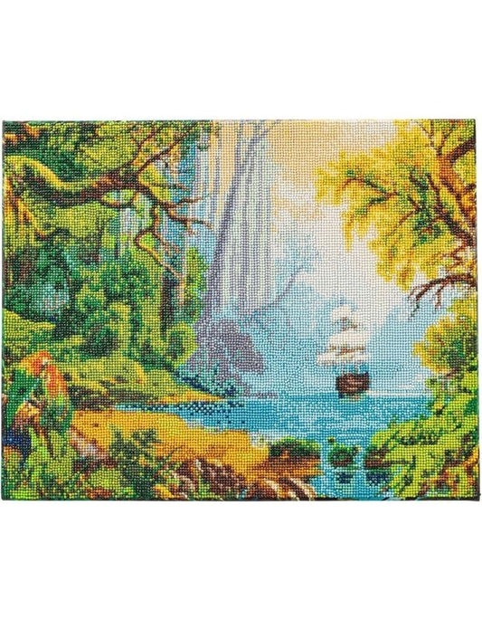 Diamond Painting "Dschungelschiff" 50 x 40 cm