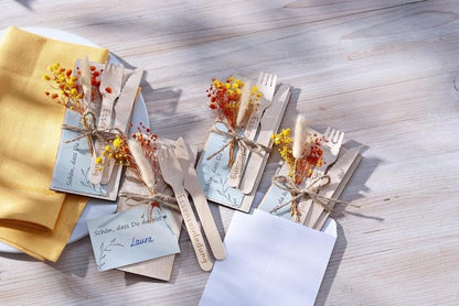 Gutschein-Geschenk "Essenseinladung" 4er-Set