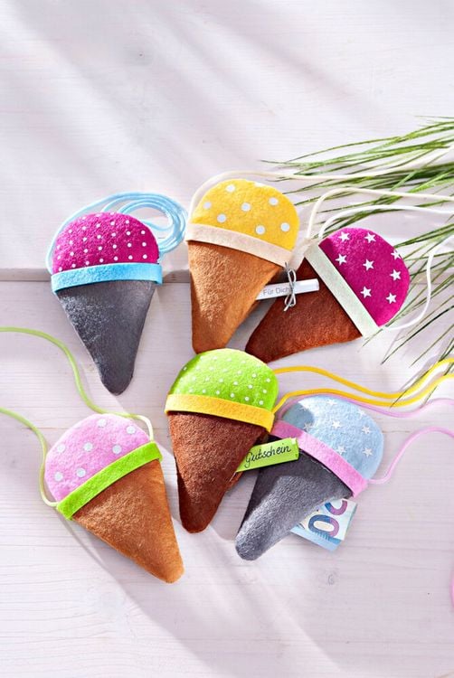 Geldgeschenk "Eistüten" 6er-Set