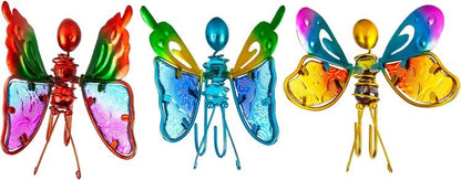 Dekohänger "Schmetterlinge" aus Glas, 3er-Set