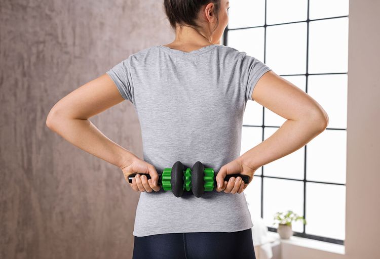Massageroller & Bauchtrainer 2 in 1 
