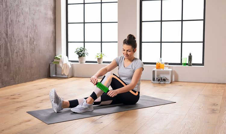 Massageroller & Bauchtrainer 2 in 1 