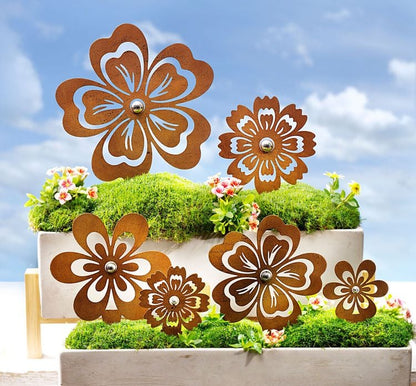 Dekostecker "Blümchen", 6er-Set