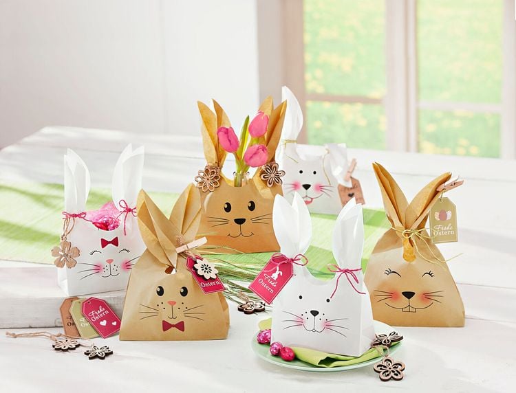 Geschenktüten-Set "Häschen" 39-teilig