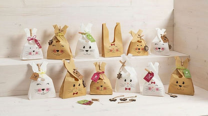 Geschenktüten-Set "Häschen" 39-teilig
