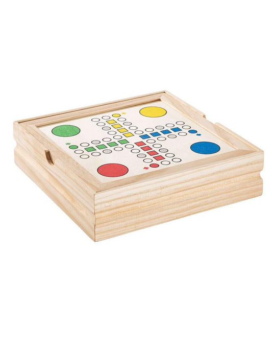 Spielesammlung in Holzbox