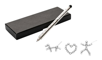 Magnetischer Kugelschreiber Geschicklichkeit, silber