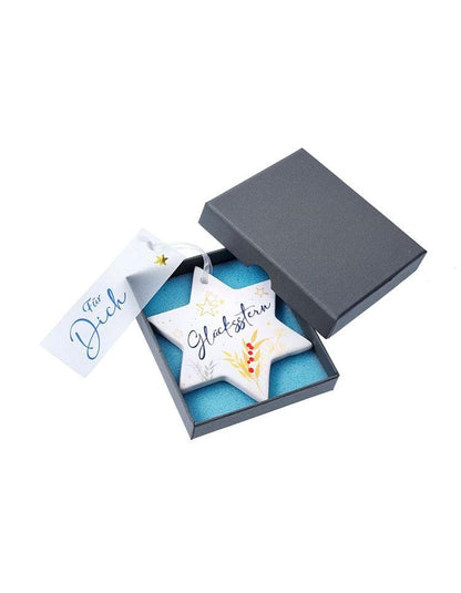 Geschenkset Stern "Für Dich" aus Porzellan