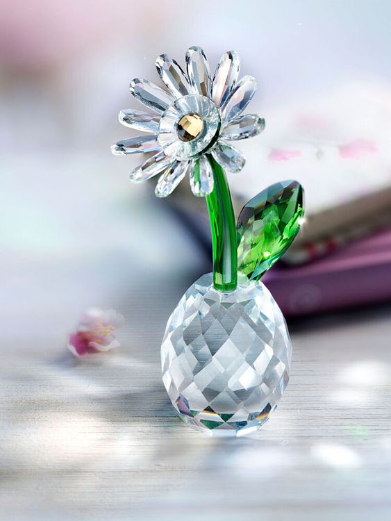Deko-Blume "Margerite" aus Glas