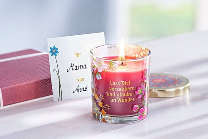 Geschenkset Duftkerze Das Leben ist schön im Glas