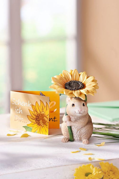 Geschenkset Mutmach-Hamster "Sunny" inkl. Grusskarte