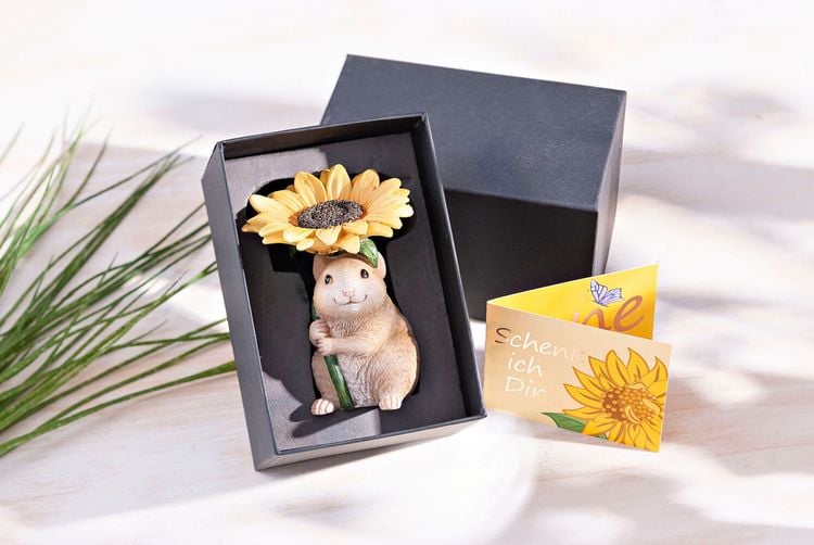 Geschenkset Mutmach-Hamster "Sunny" inkl. Grusskarte