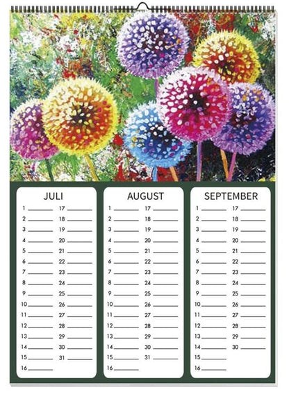 Diamond Painting Kalender immerwährend (Motiv: Glücksboten)