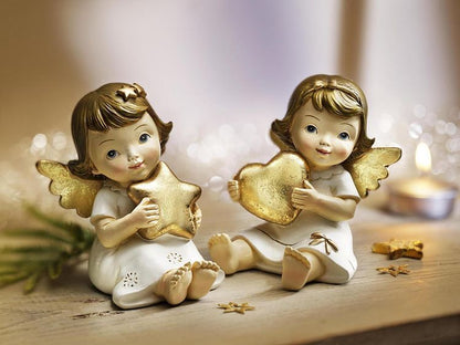Dekofiguren Engel "Stella & Mona" 2er-Set