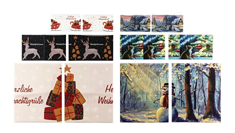 Schrumpfbanderolen Set "Weihnachten" 28-teilig