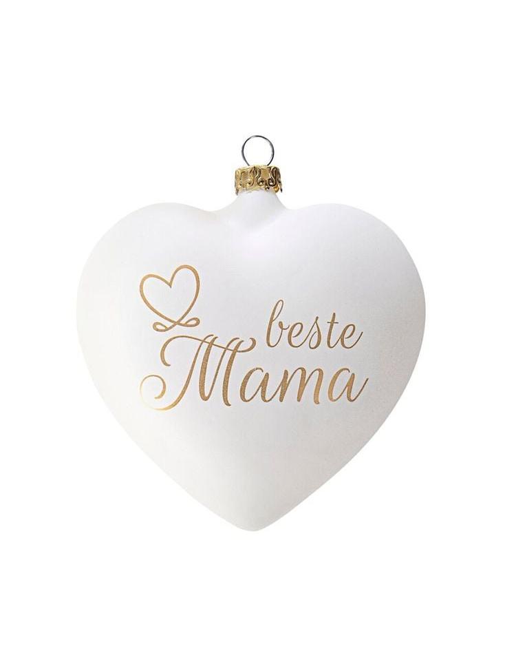 Dekohänger "Herz" (Botschaft: beste Mama)