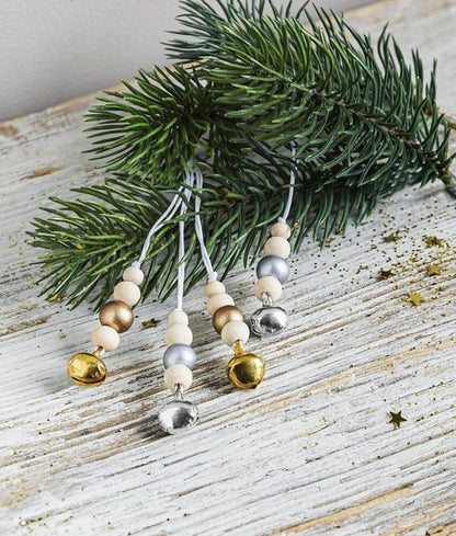 Bastelset Holzperlen "Stern, Tanne & Hänger" 366-teilig