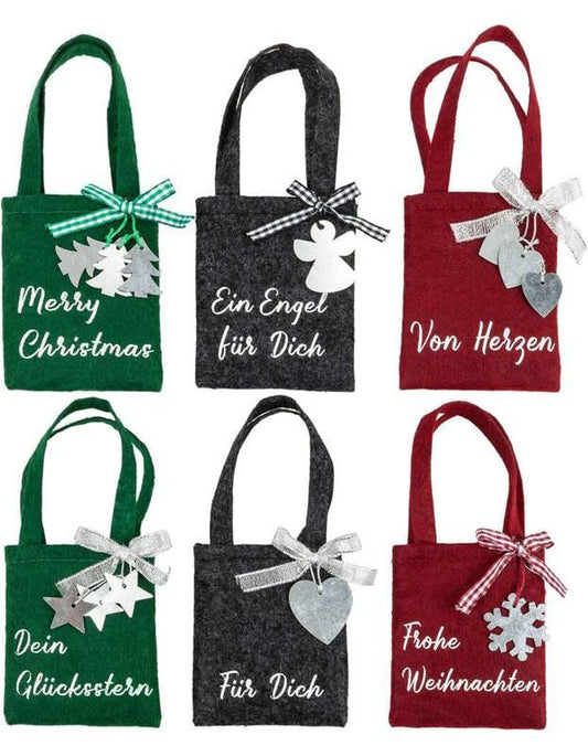 Geldgeschenk "Filztaschen" 6er-Set