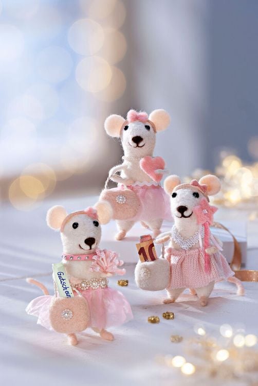 Geldgeschenk Mäuse "Freundinnen" 3er-Set