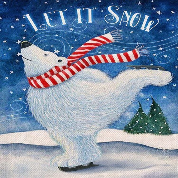 Diamond Painting "Eisbär" 40x40 cm