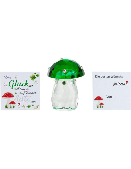 Glasdeko "Glückspilz"