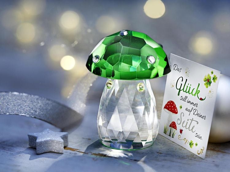 Glasdeko "Glückspilz"