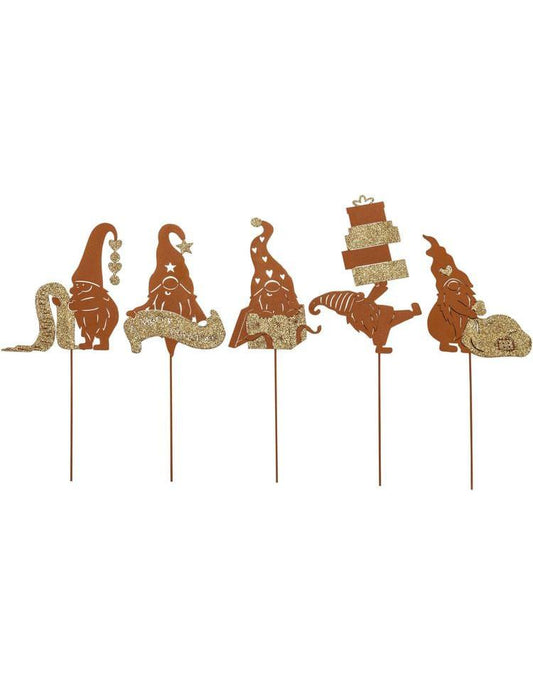 Dekostecker "Wichtelbande" 5er-Set